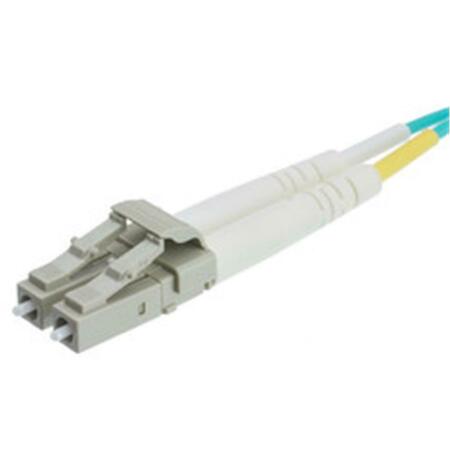 CABLE WHOLESALE 15 m 10GB Aqua OM4 LC-LC Multimode Duplex Fiber Optic Cable LCLC-41015